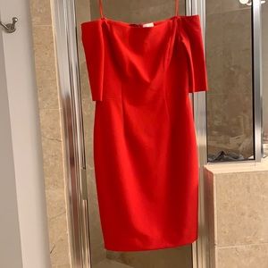Milly Red off the shoulder dress